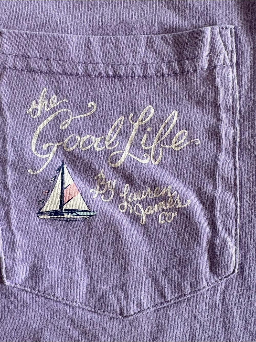 Lauren James Lavender 'The Good Life' Women’s XXL T-Shirt